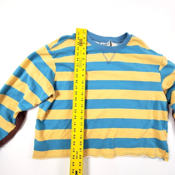 The Greii Womens Sweater Blue and Yellow Striped Small - Picture 4 of 10